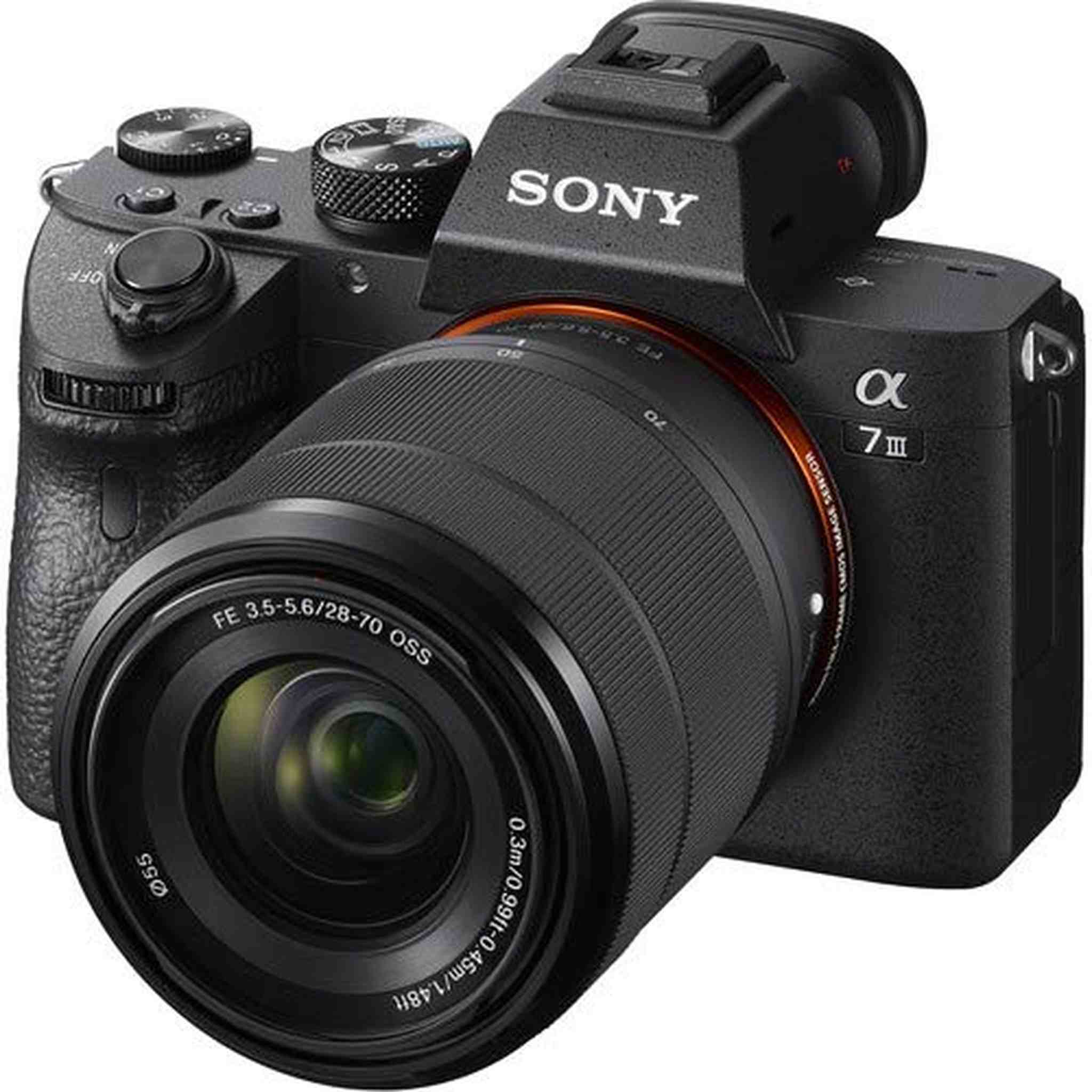 Sony Alpha a7 III Mirrorless Camera with 28-70mm Lens ILCE7M3K/B With Soft Bag, 64GB Memory Card, Card Reader , Plus Essential Accessories Sony