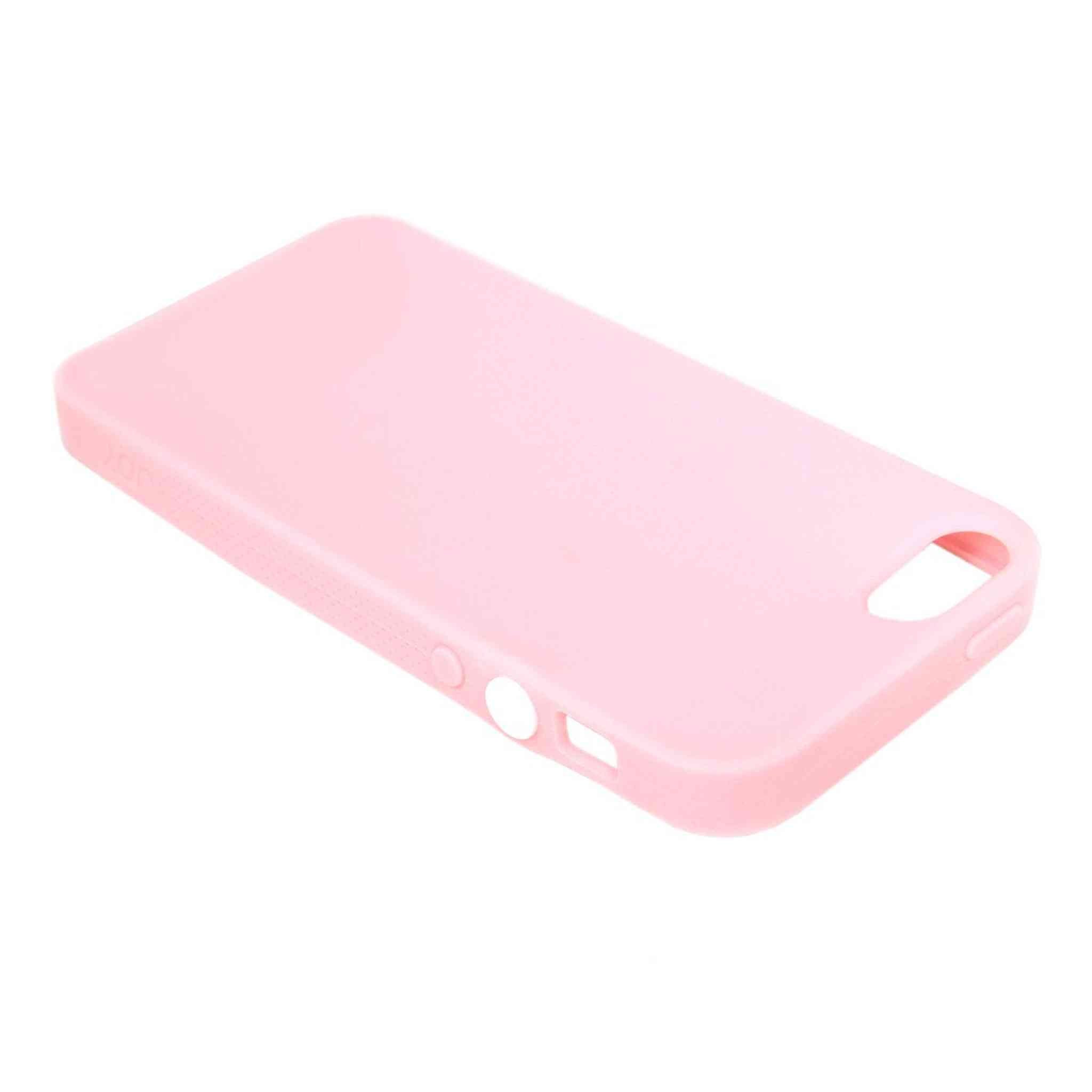 The Joy Factory Jugar Soft Silicone Case with Metal Frame for iPhone5/5S, CSD103 Soft Pink The Joy Factory