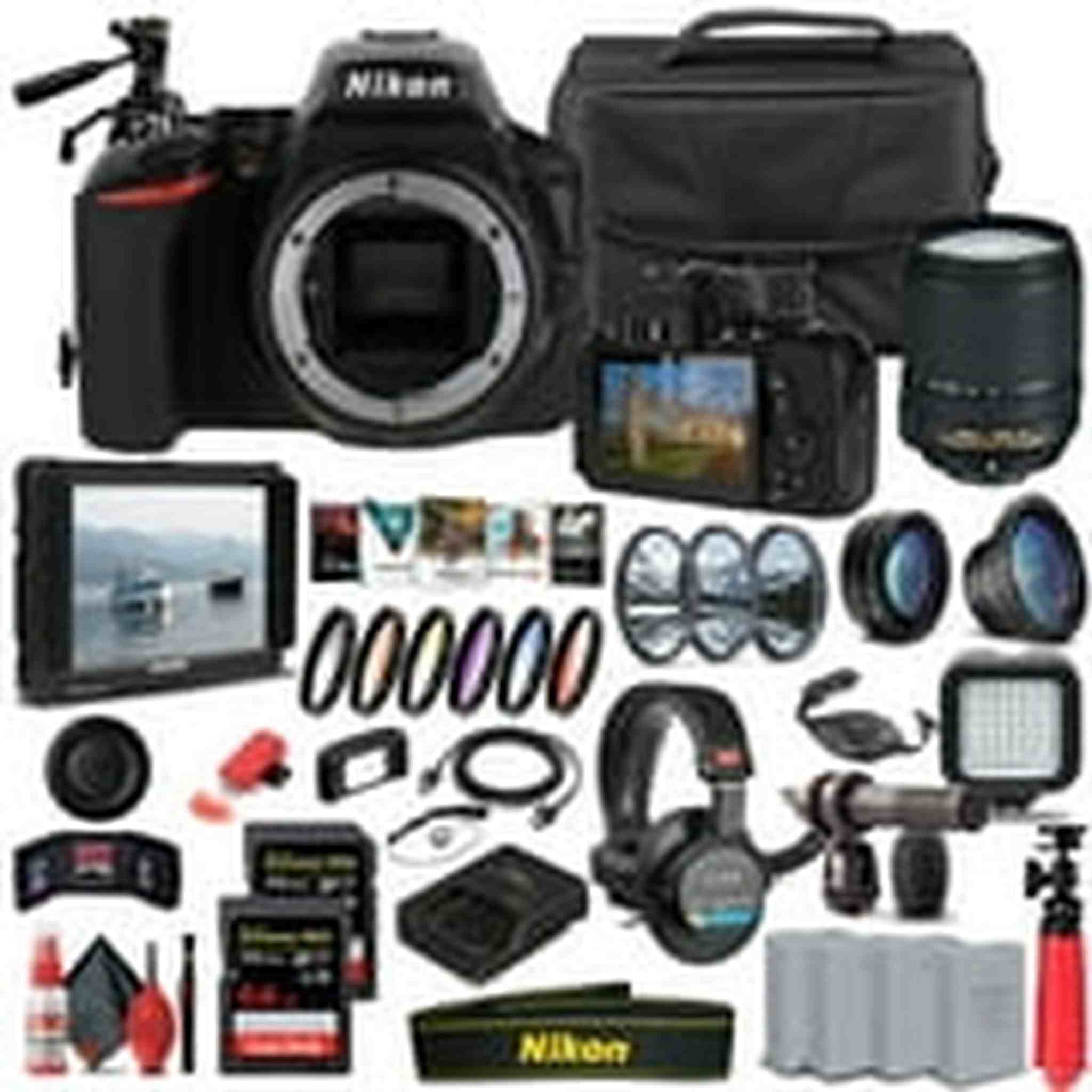 Nikon D5600 DSLR Camera W/ 18-140mm Lens 1577 - Pro Bundle Nikon