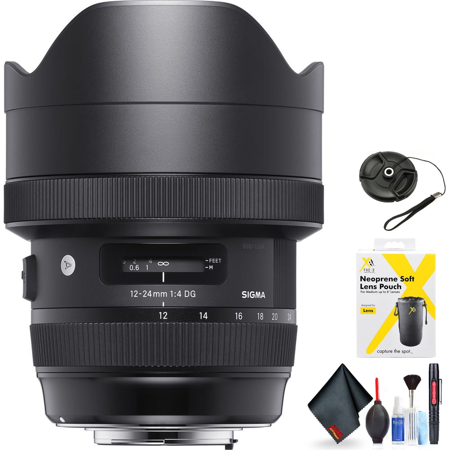 Sigma 12-24mm f/4 DG HSM Art Lens for Nikon F for Nikon F Mount + Accessories International Model with 2 Year Warranty Sigma