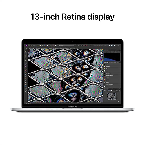 2022 Apple MacBook Pro Laptop with M2 chip: 13-inch Retina Display, 8GB RAM, 512GB SSD Storage, Touch Bar, Backlit Keyboard, Silver