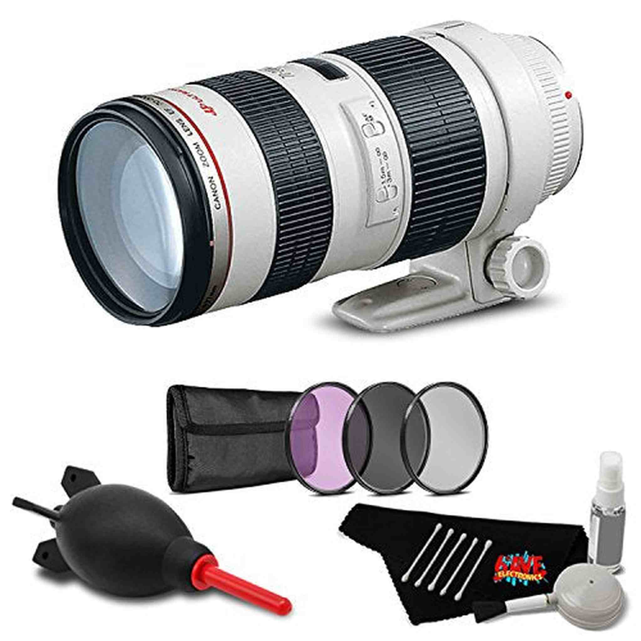 Canon EF 70-200mm f/2.8L USM Lens Accessory Bundle International Model Canon