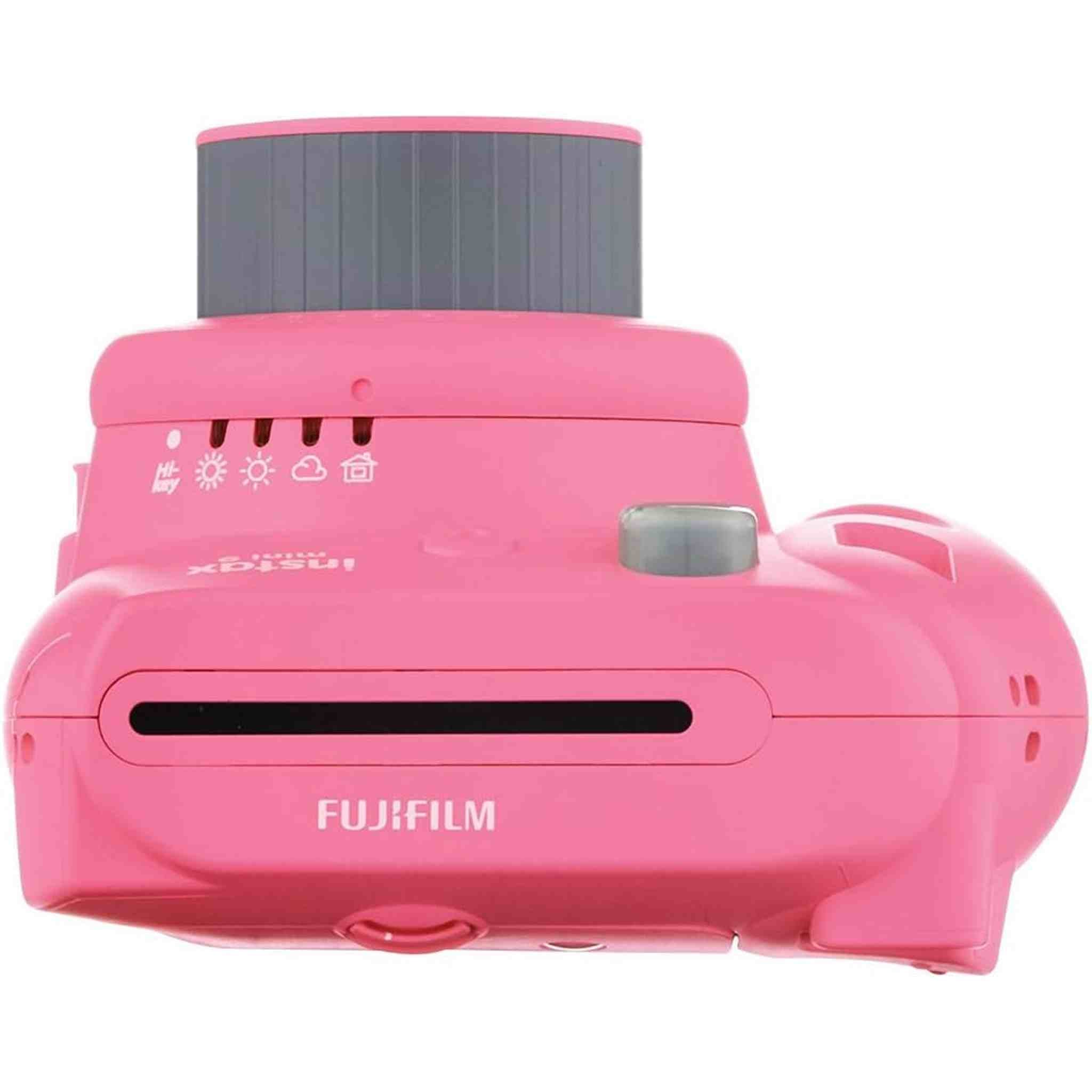 Fujifilm Instax Mini 9 Instant Camera Flaming Pink with 40 Instant Film Photos Fujifilm