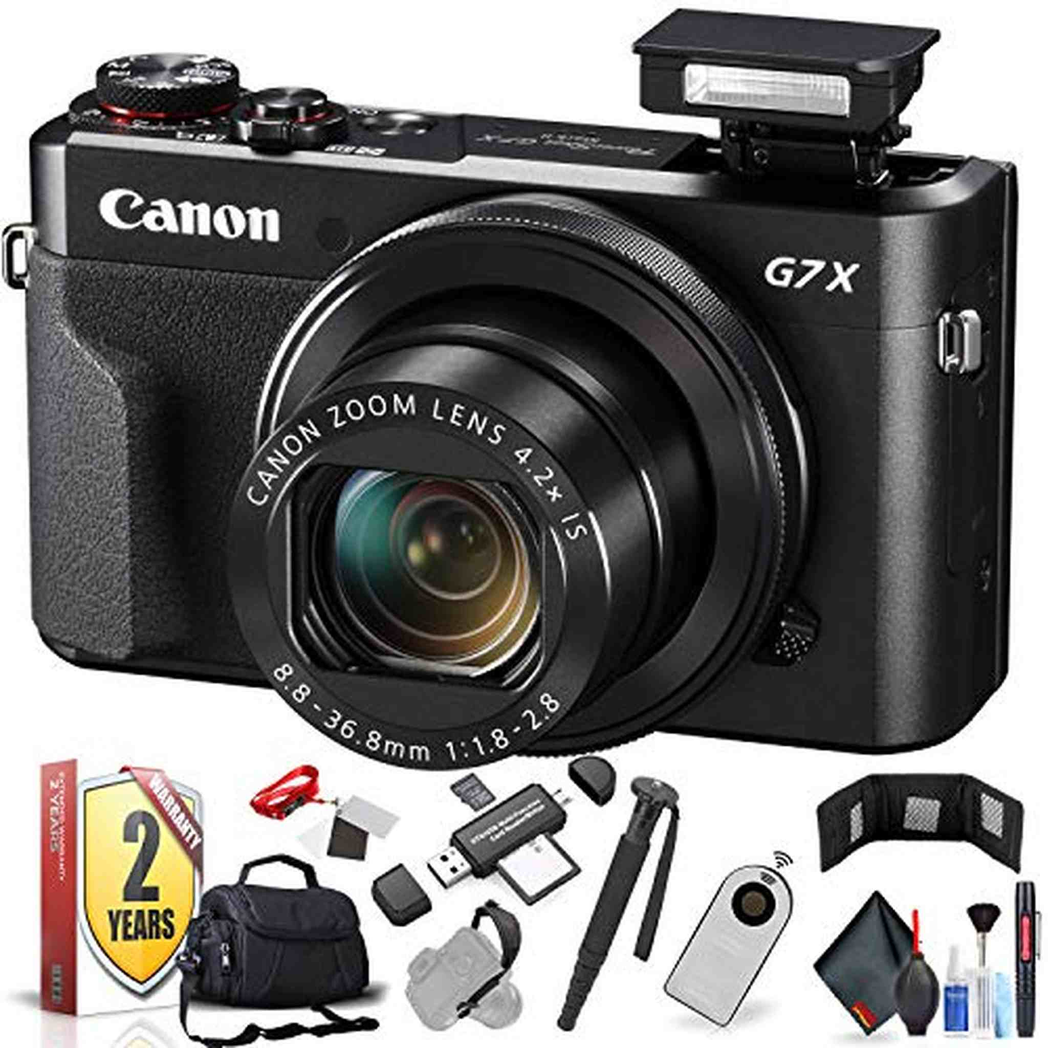 Canon PowerShot G7 X Mark II Digital Camera International Model with Extra Accessory Bundle Canon