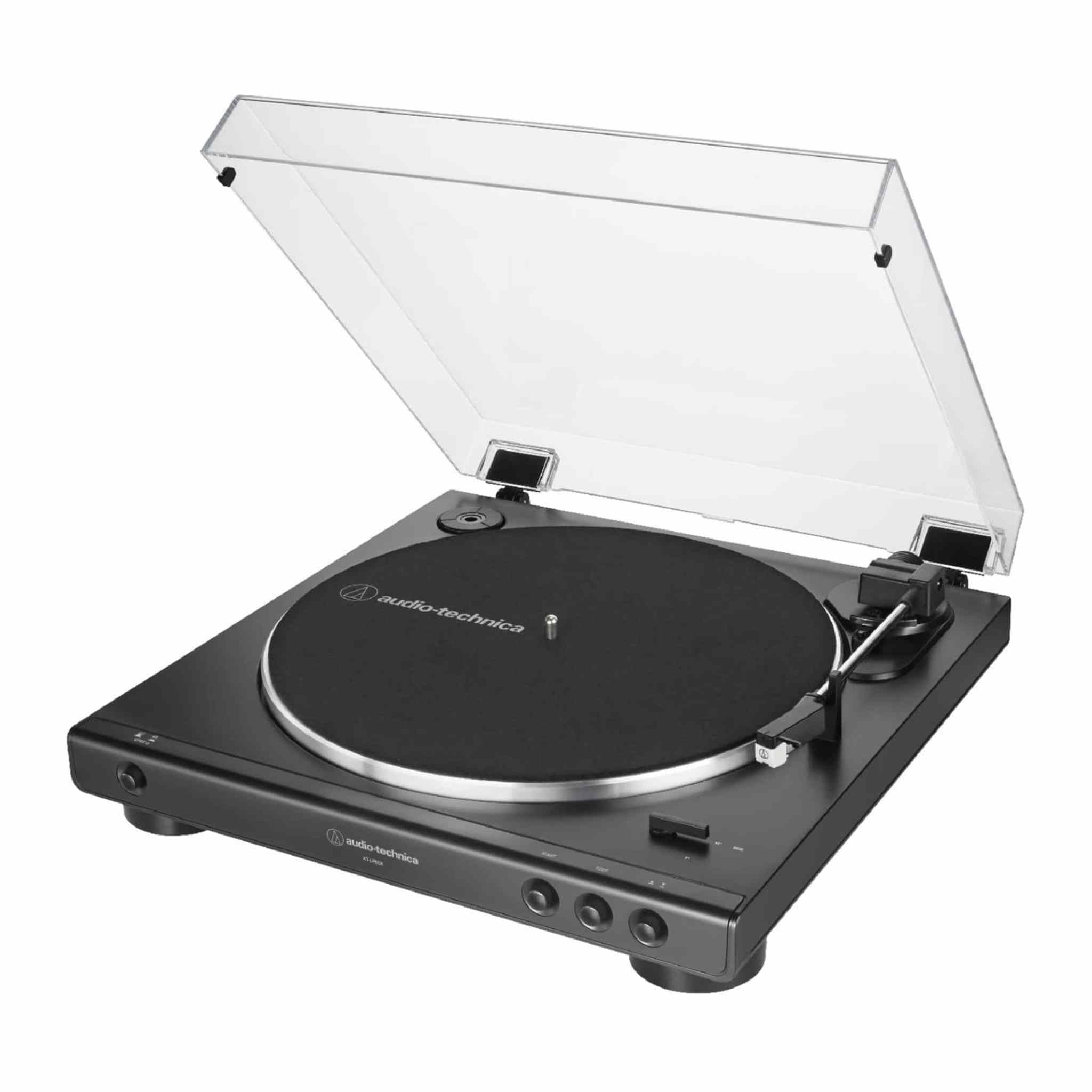 Audio-Technica AT-LP60X-BK Fully Automatic Belt-Drive Stereo Turntable, Black, Hi-Fi, 2 Speed, Dust Cover, Anti-Resonance, Die-Cast Aluminum Platter Audio-Technica