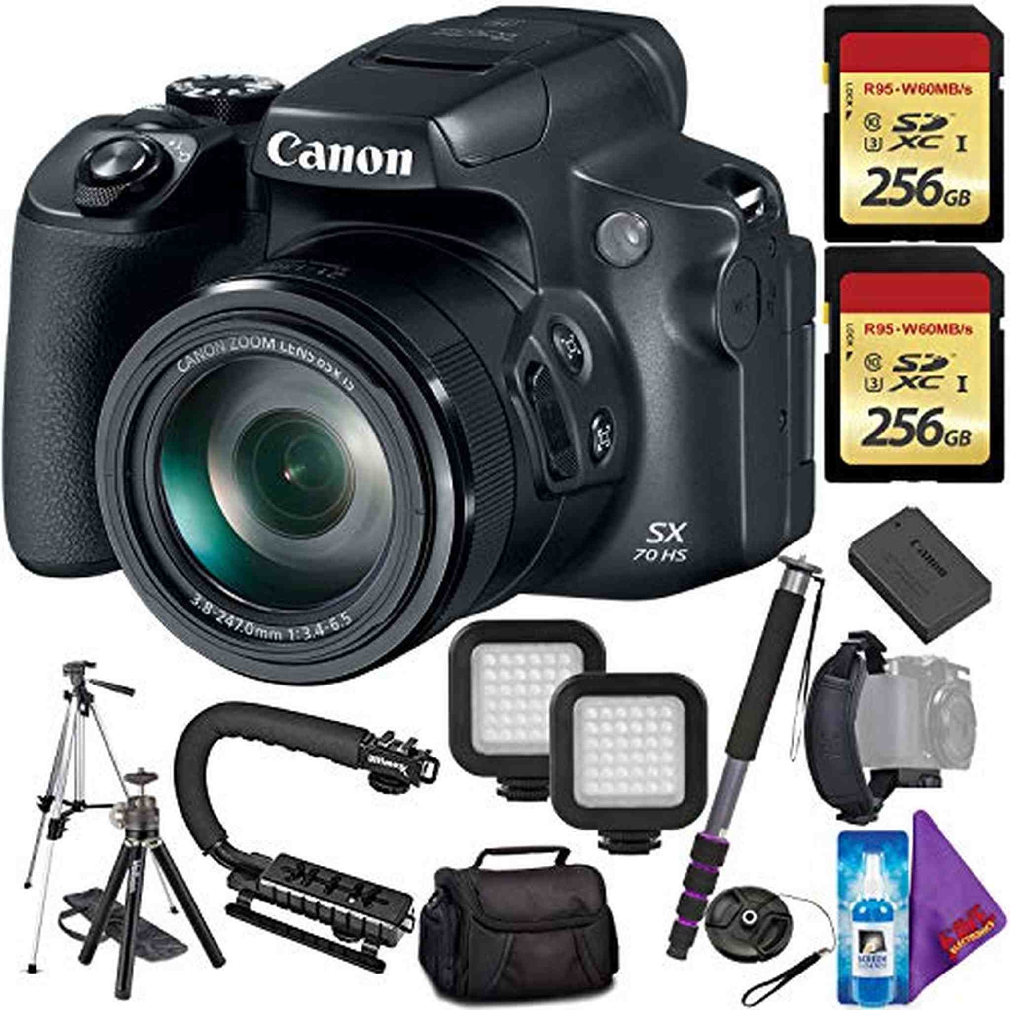 Canon PowerShot SX70 HS Digital Camera International Model Accessory Bundle Canon