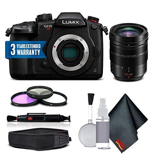 Panasonic Lumix DC-GH5S Mirrorless Digital Camera with Leica DG Vario-Elmarit 12-60mm Lens Combo Panasonic