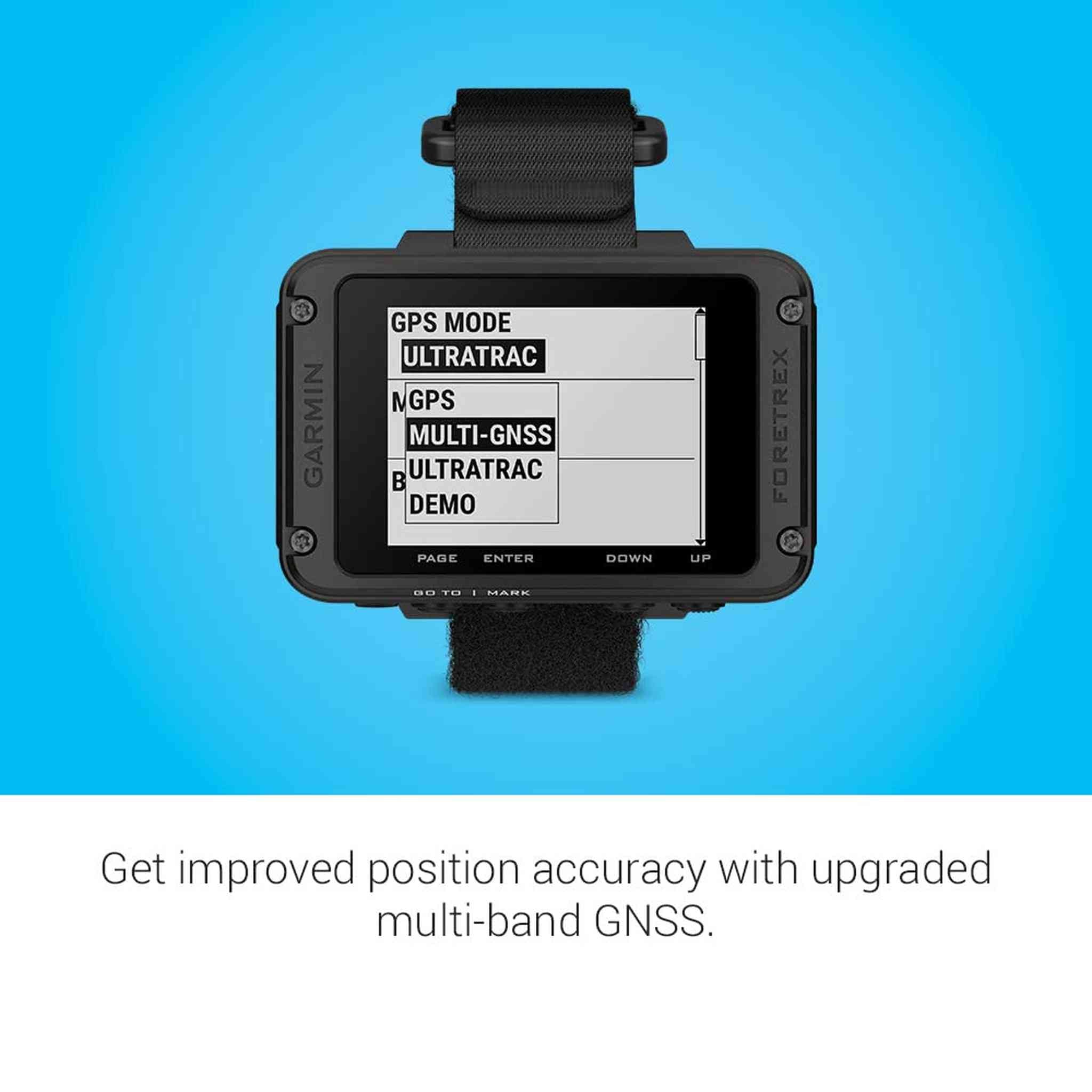 Garmin Foretrex 801, Wrist-Mounted GPS Navigation with Strap, Upgraded Multi-Band GNSS, Longer Battery Life Garmin