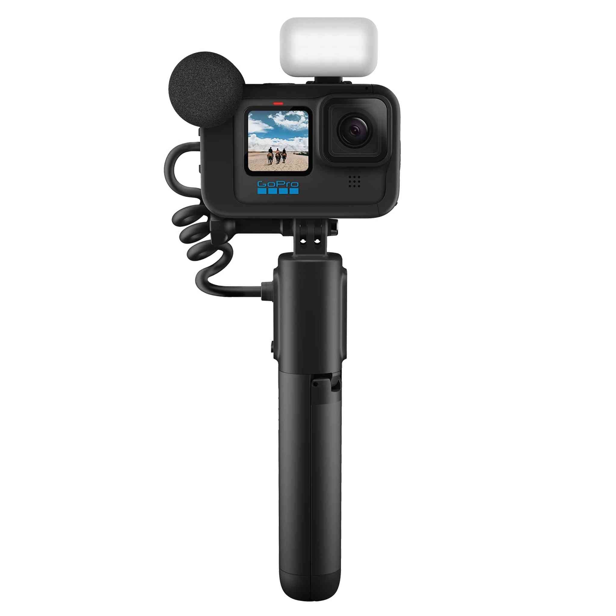 GoPro HERO11 Black Creator Edition - Includes HERO11 , Volta Battery Grip, Tripod, Remote , Media Mod, Light Mod, Enduro Battery, and Carrying Case GoPro