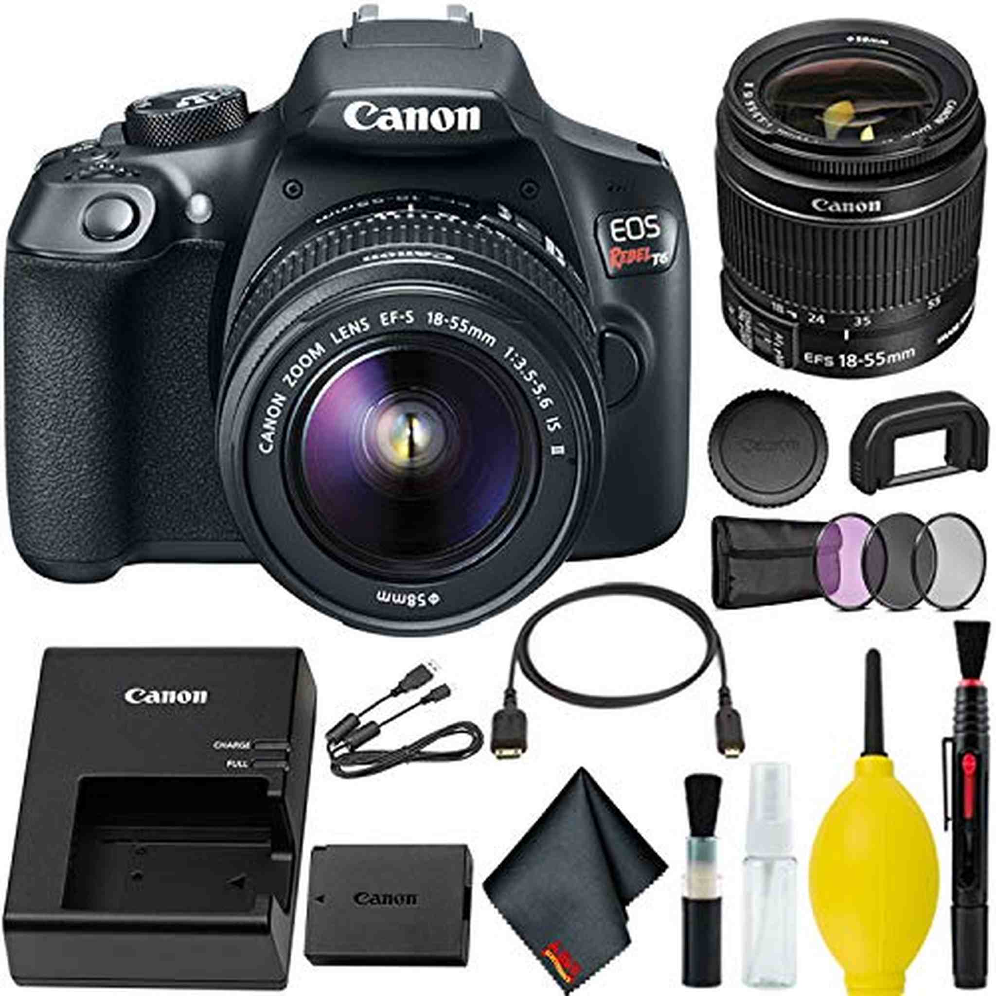 Canon EOS Rebel T6 DSLR Camera with 18-55mm Lens Starter Kit Canon