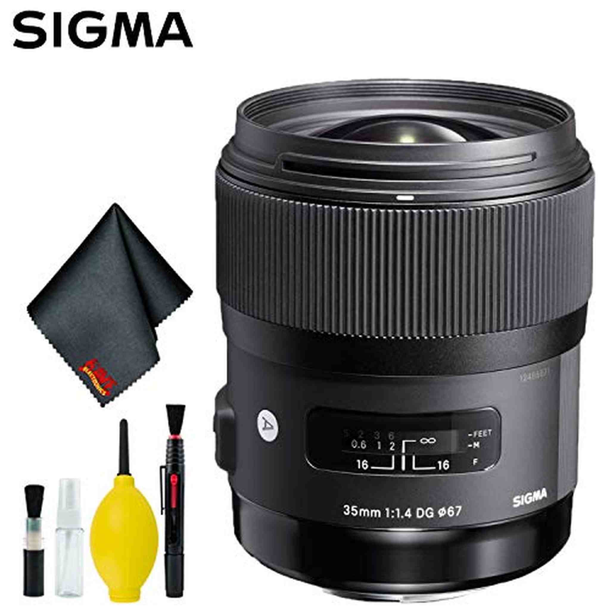 Sigma 35mm f/1.4 DG HSM Art Lens for Nikon F USA Standard Bundle Sigma