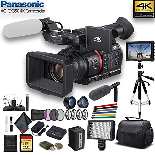 Panasonic 4K Camcorder W/ Padded Case - Professional Bundle Panasonic