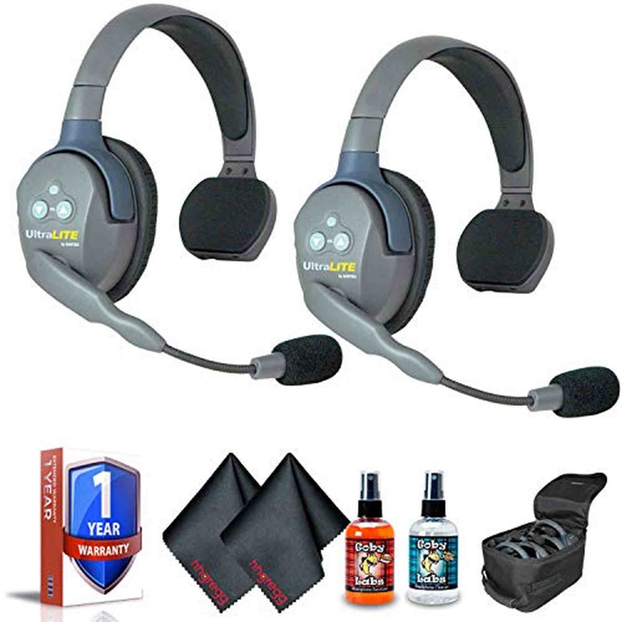 Eartec UL2S UltraLITE 2-Person Headset System USA Bundle 1 Eartec