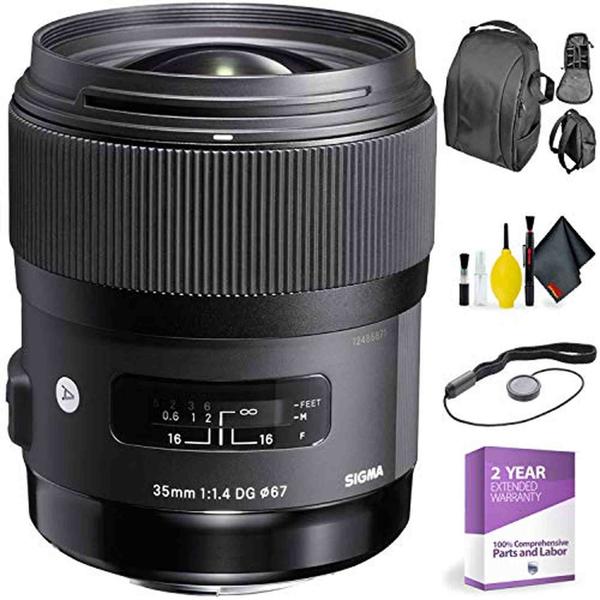 Sigma 35mm f/1.4 DG HSM Art Lens for Nikon + Deluxe Lens Cleaning Kit Sigma