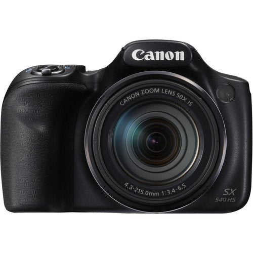 Canon PowerShot SX540 HS Digital Point and Shoot Camera Bundle with 16GB Memory Card + LCD Screen Protectors + SD Card U Canon