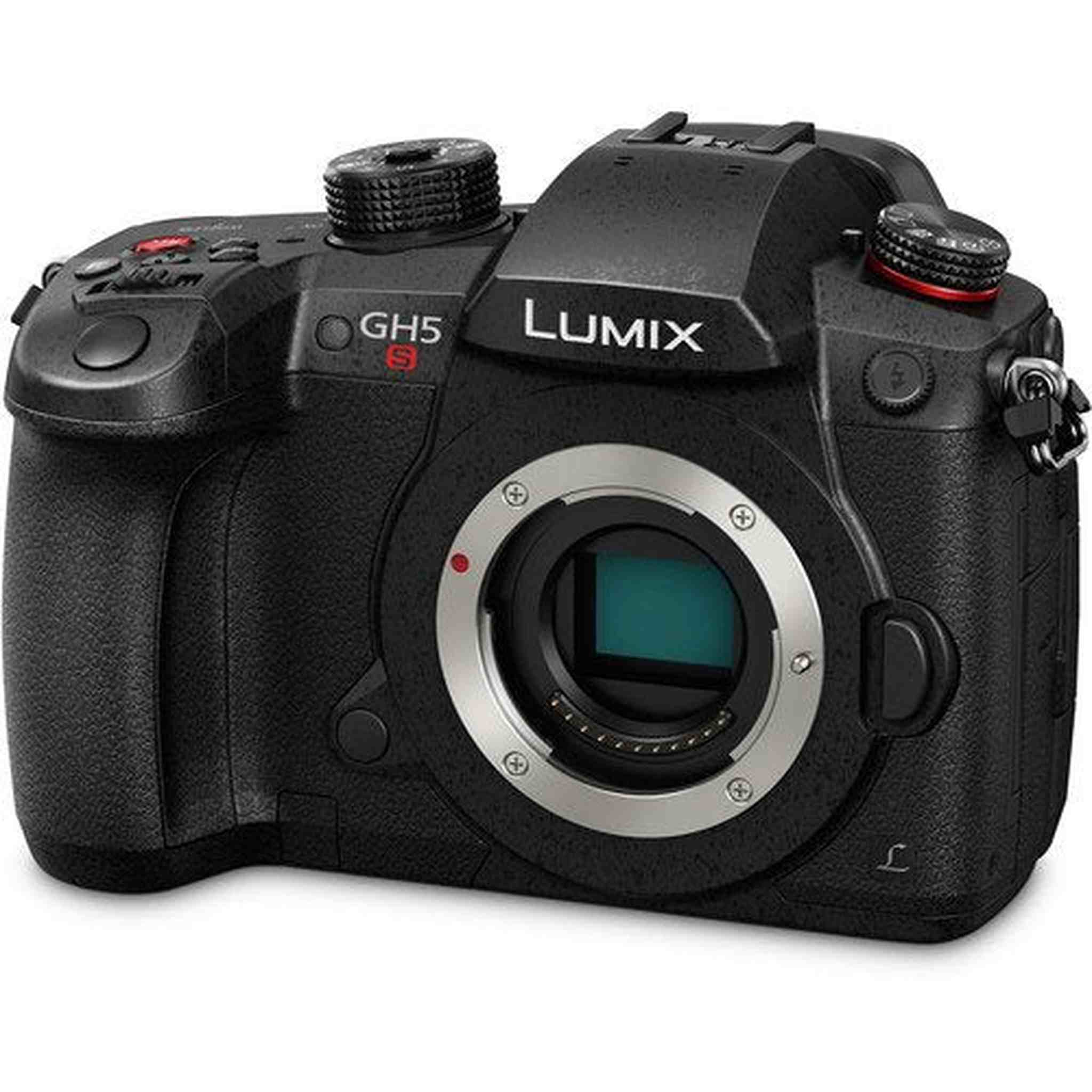 Panasonic Lumix DC-GH5S Mirrorless Micro Four Thirds Digital Camera DC-GH5S - Silver + Level Bundle- International Versi Panasonic