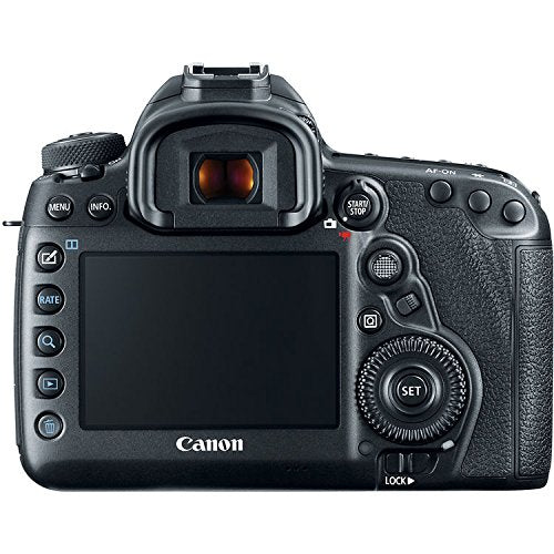 Canon EOS 5D Mark IV DSLR Camera Body Only Basic Filter + Memory Kit w/ 17-40mm 4.0 USM L Lens - International Model Canon