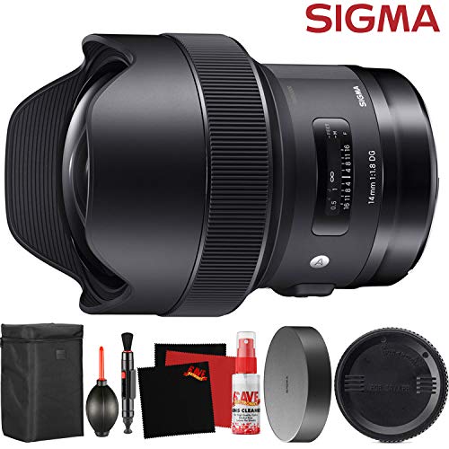 Sigma 14mm f/1.8 DG HSM Art Lens for Sony E 450965 and Cleaning Accessories Bundle Sigma