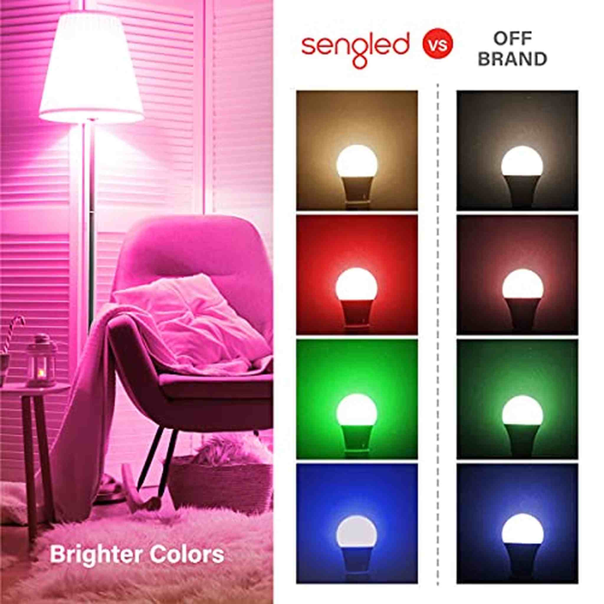 Sengled Smart Light Bulbs, Color Changing Alexa Light Bulb Bluetooth Mesh, Smart Sengled