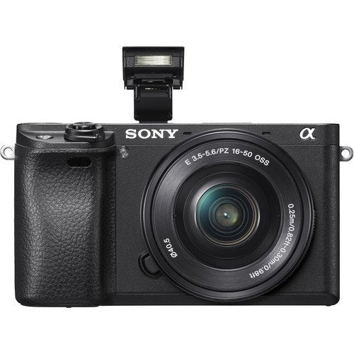 Sony Alpha a6300 Mirrorless Camera with 16-50mm Lens Black ILCE6300L/B With Sony 55-210mm Lens, Soft Bag, Additional Battery, 64GB Memory Card, Card Reader , Plus Essential Accessories Sony