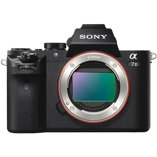 Sony Alpha a7 II Mirrorless Camera ILCE7M2/B With Soft Bag, 64GB Memory Card, Card Reader , Plus Essential Accessories Sony