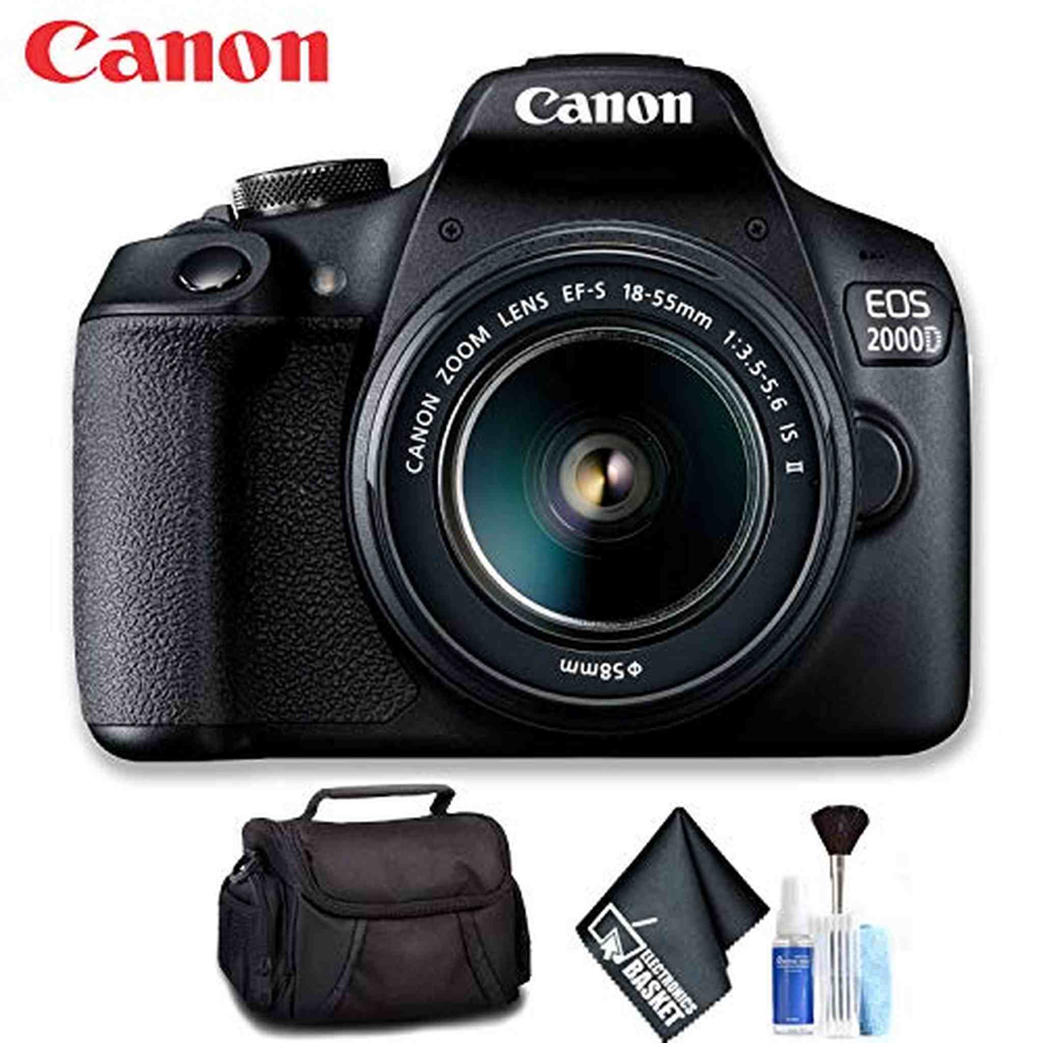 Canon EOS 2000D with EF-S 18-55mm IS II Lens Intl Model Standard Bundle Canon