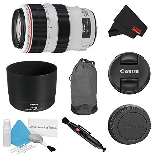 Canon EF 70-300mm f/4-5.6L is USM Lens Bundle International Model Canon