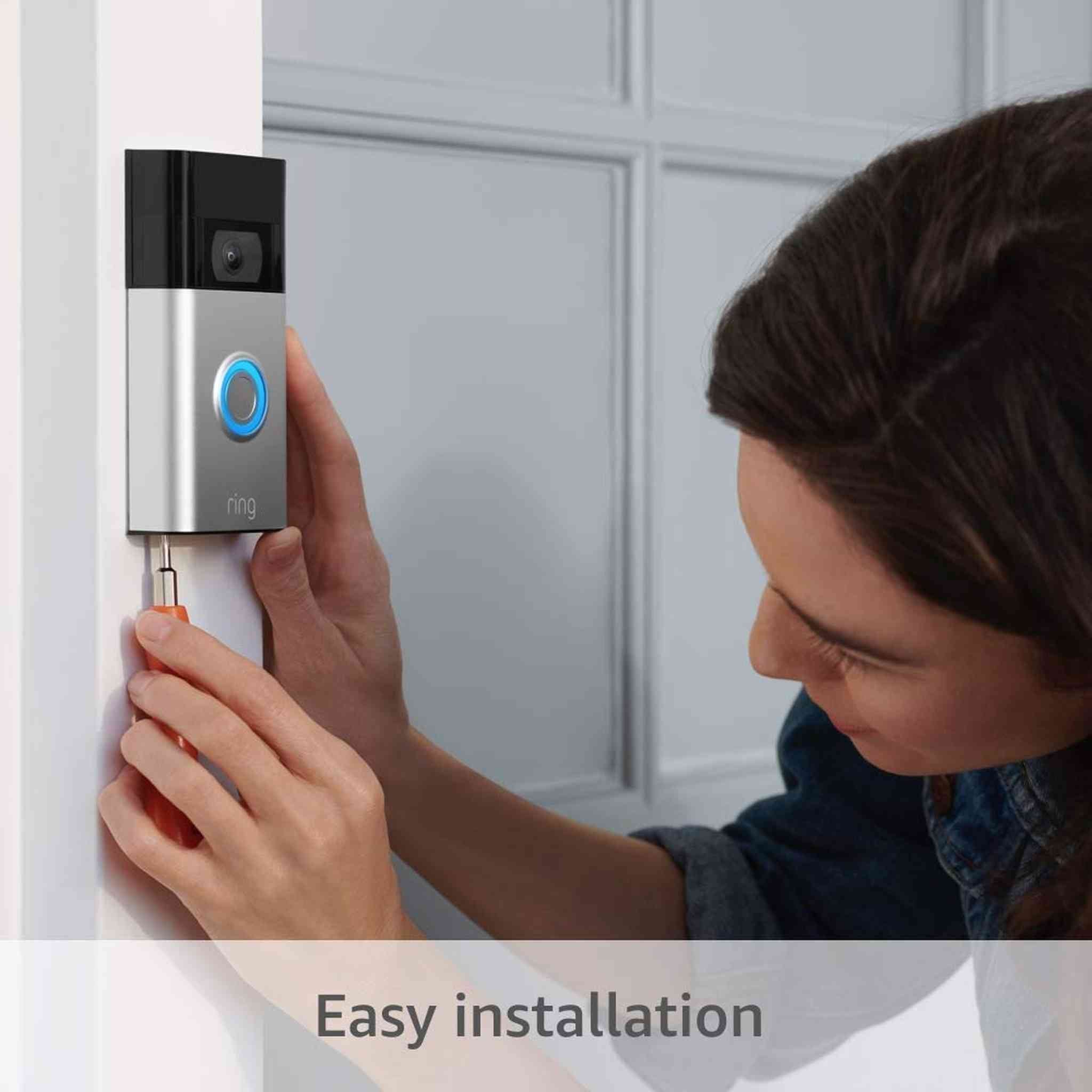 Ring Video Doorbell - 1080p HD video, improved motion detection, easy installation - Venetian Bronze Ring