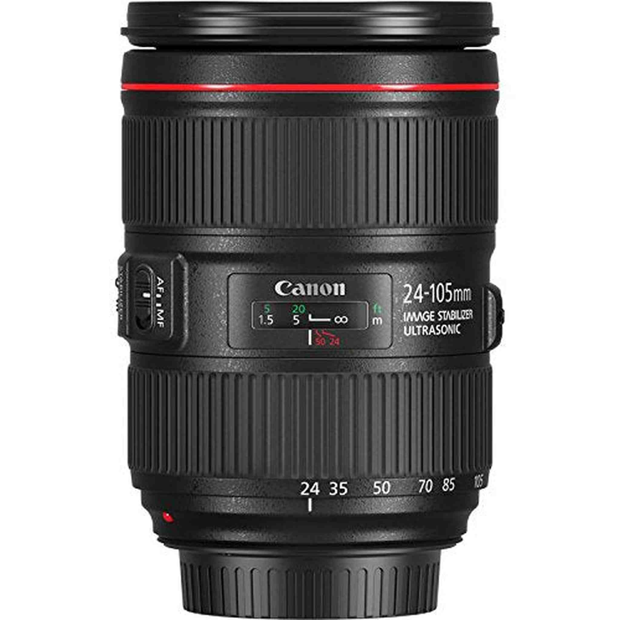 6Ave Canon EF 24-105mm f/4L IS II USM Lens 1380C002 (White Box) + 77mm 3 Piece Filter Kit + 128GB SDXC Class 10 Memory Card + SD Card USB Reader +