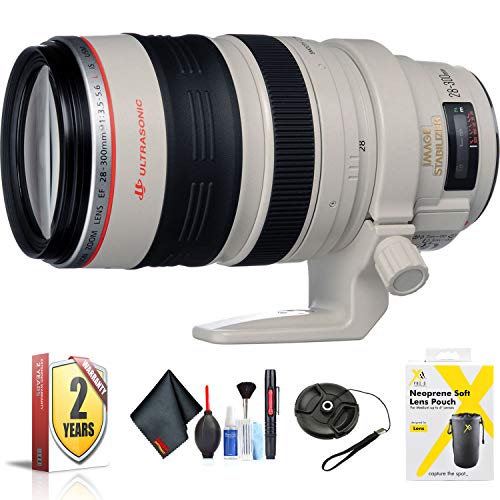 Canon EF 28-300mm f/3.5-5.6L is USM Lens for EF-Mount Mount + Accessories International Model with 2 Year Warranty Canon