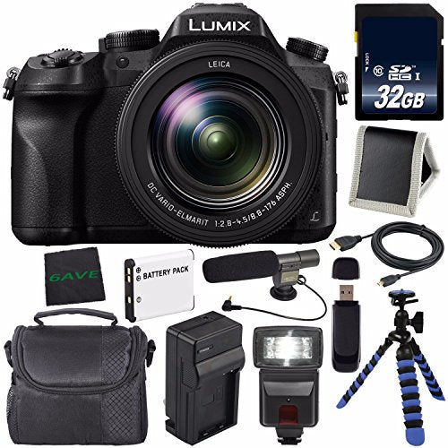 Panasonic Lumix DMC-FZ2500 Digital Camera DMC-FZ2500 International Model + Lithium Ion Battery + Charger + 32GB Memory Panasonic