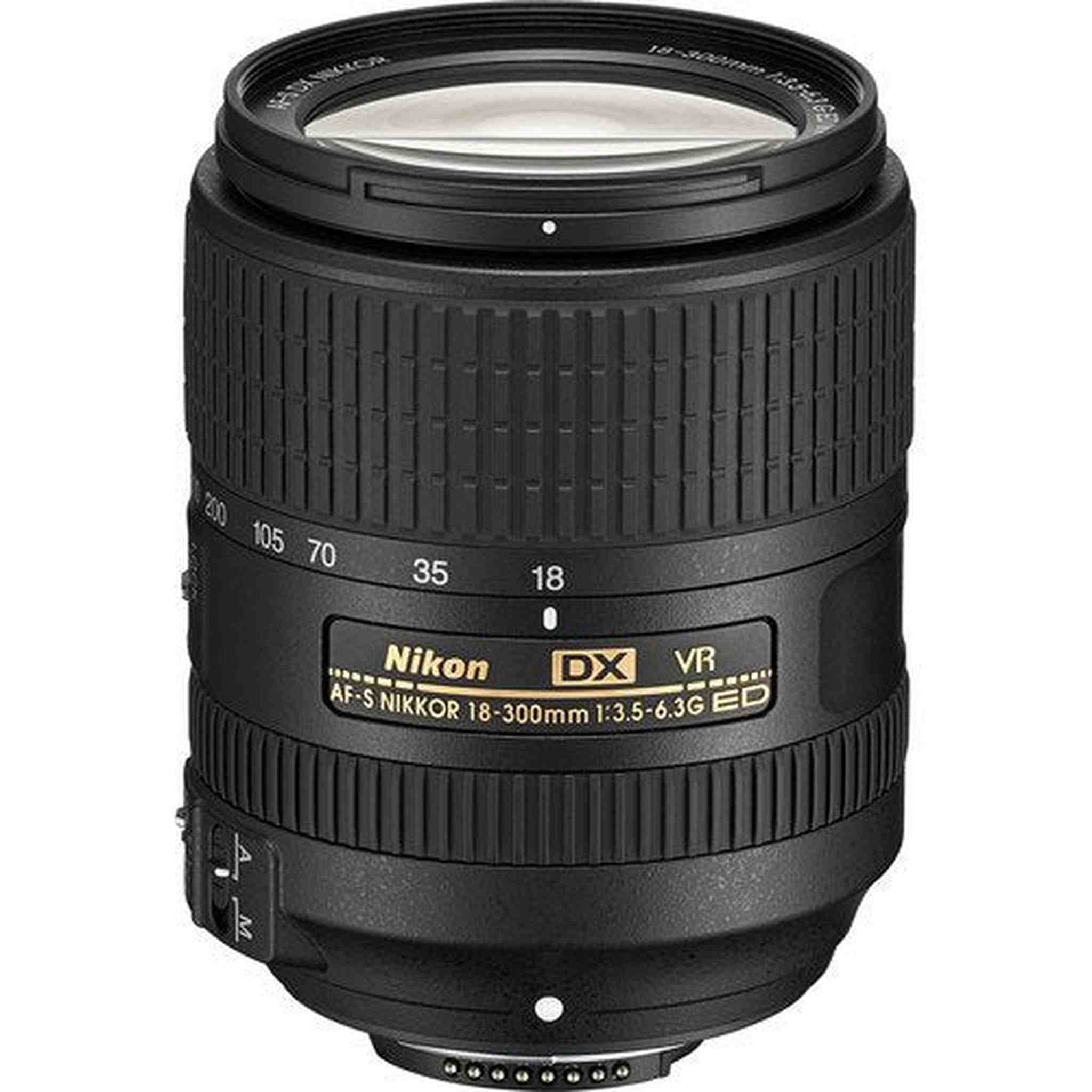 NIKON 18-300MM F/3.5-6.3G ED AF-S DX VR Lens with Corel Mac Photo Essentials Software Kit - Includes Corel AfterShot Bundle Nikon