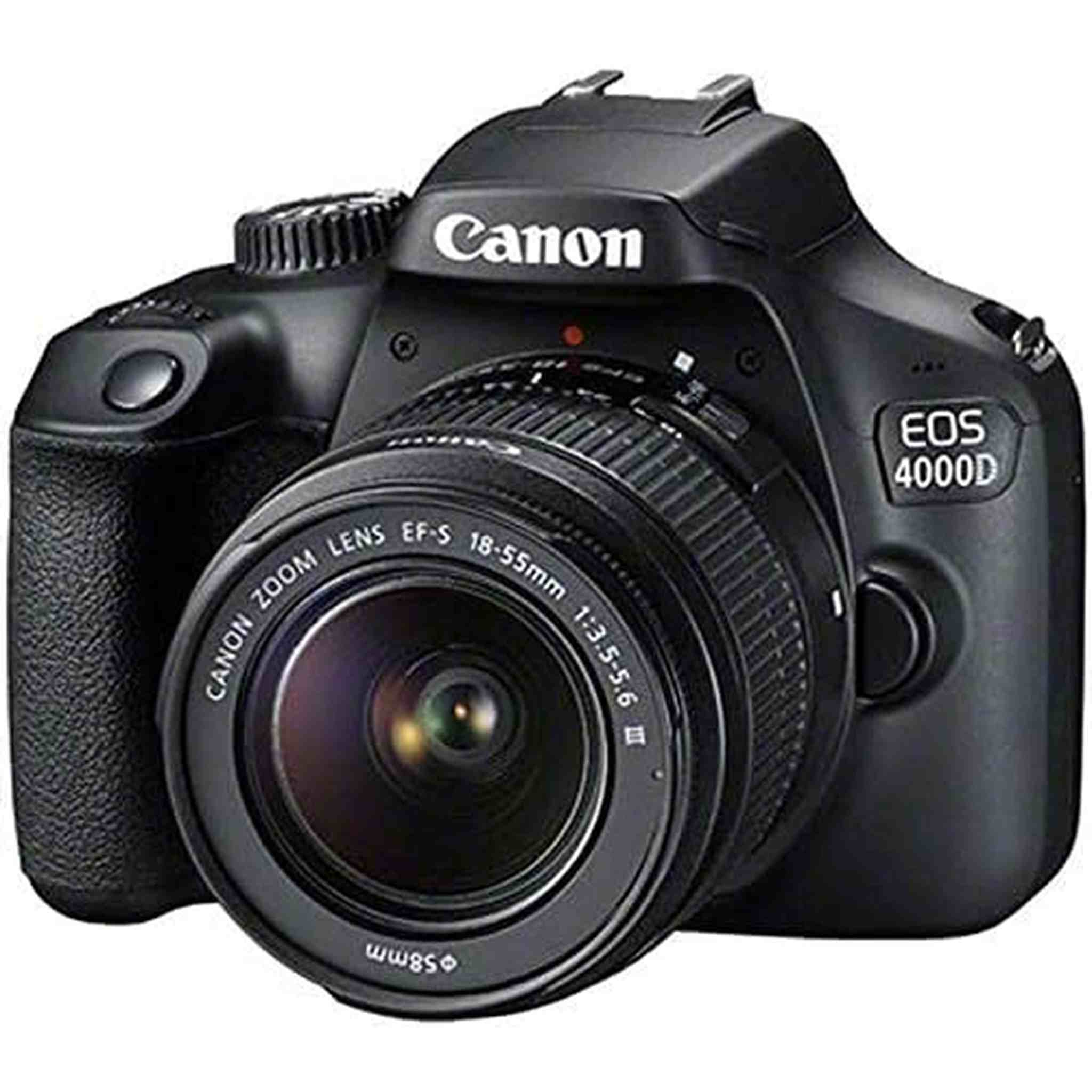 Canon EOS 4000D / Rebel T100 DSLR Camera with 18-55mm Lens + EF 75-300mm + Video Bundle Canon