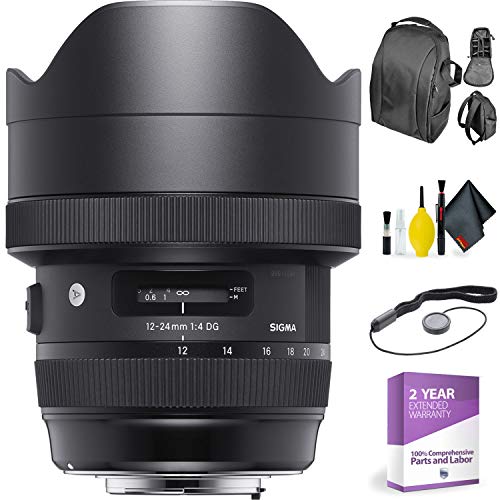 Sigma 12-24mm f/4 DG HSM Art Lens for Nikon + Deluxe Lens Cleaning Kit Sigma