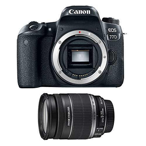 Canon EOS 77D DSLR Camera + Canon EF-S 18-200mm f/3.5-5.6 IS Lens Canon