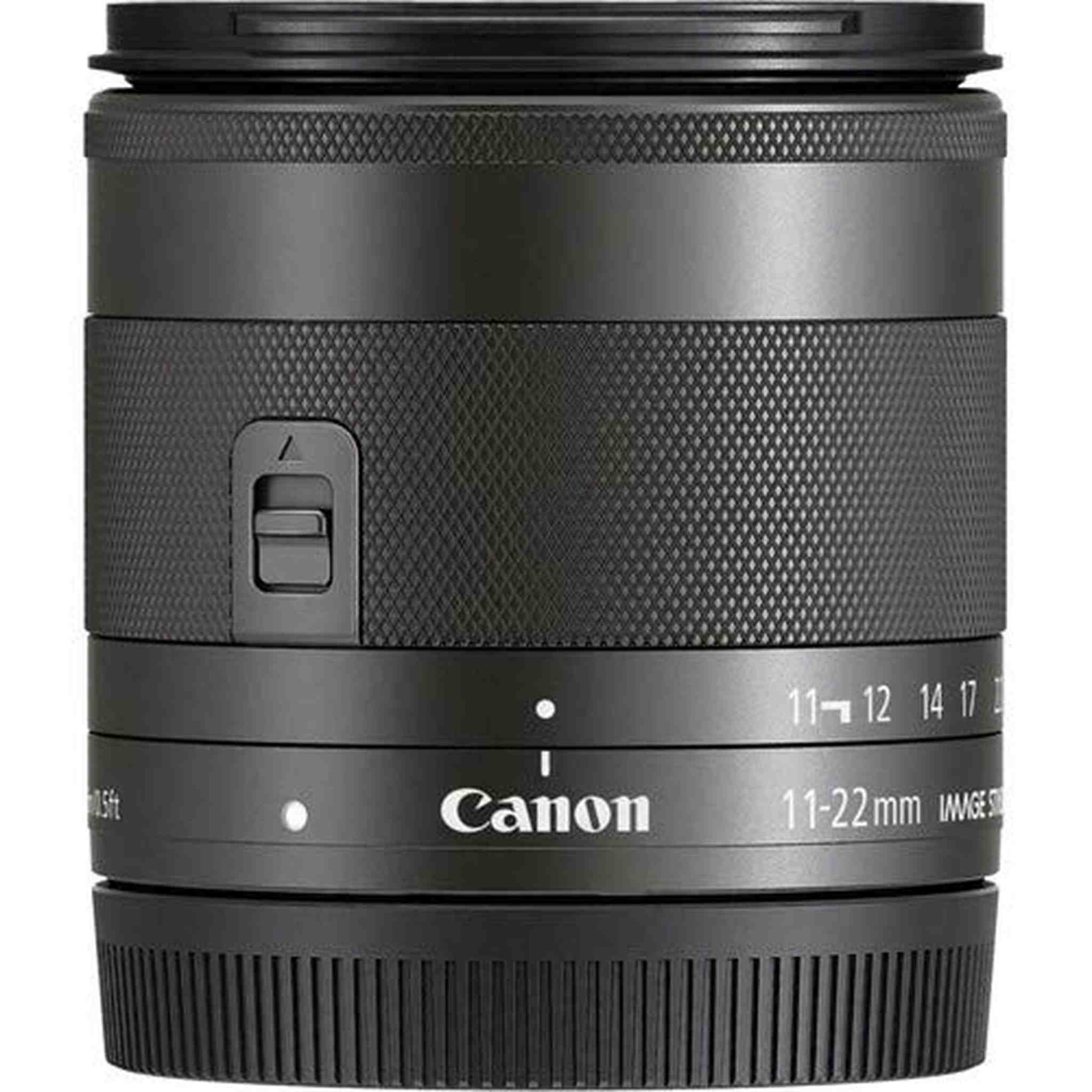 Canon EF-M 11-22mm F/4-5.6 is STM Lens for Canon Eos M, M2, M3, M5, M6, M1 M5 M10 Accessories International Model + 2 Y Canon