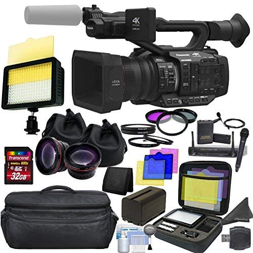 Panasonic AG-UX180 4K Premium Professional Camcorder with CINEMAGIC Studio Bundle Panasonic