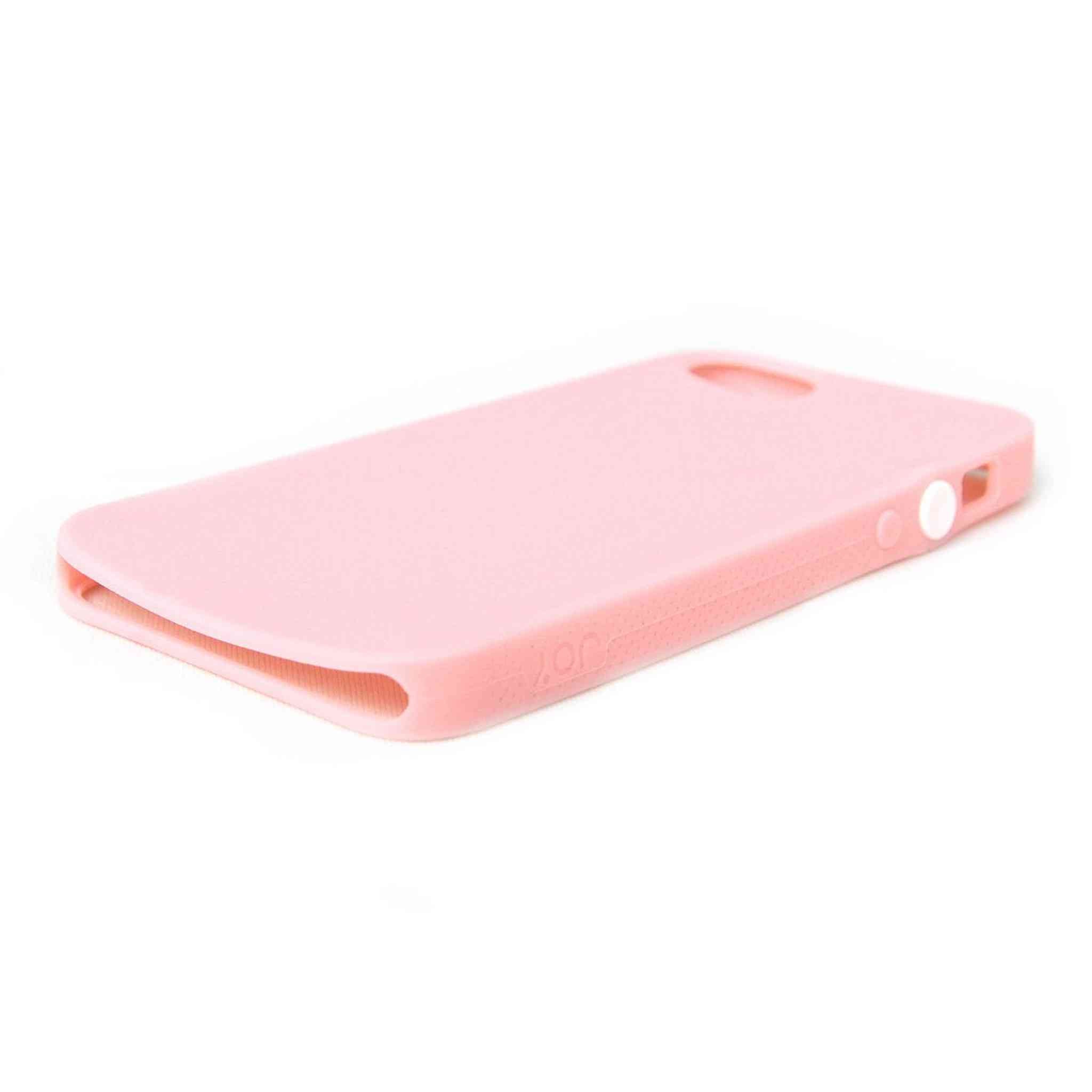 The Joy Factory Jugar Soft Silicone Case with Metal Frame for iPhone5/5S, CSD103 Soft Pink The Joy Factory