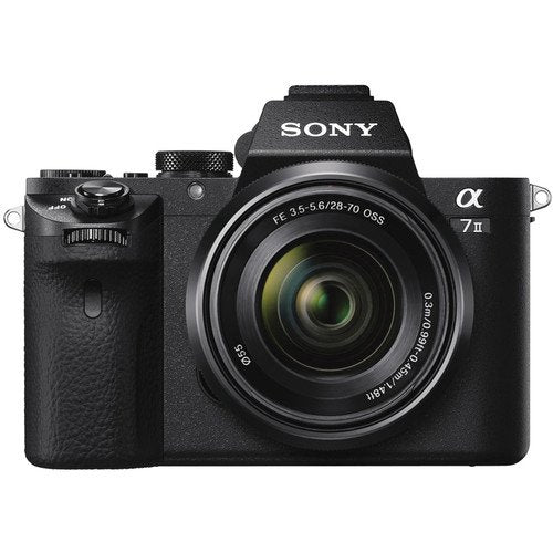 Sony Alpha a7 II Mirrorless Camera with FE 28-70mm f/3.5-5.6 OSS Lens ILCE7M2K/B With Soft Bag, Additional Battery, 64GB Memory Card, Card Reader , Plus Essential Accessories Sony