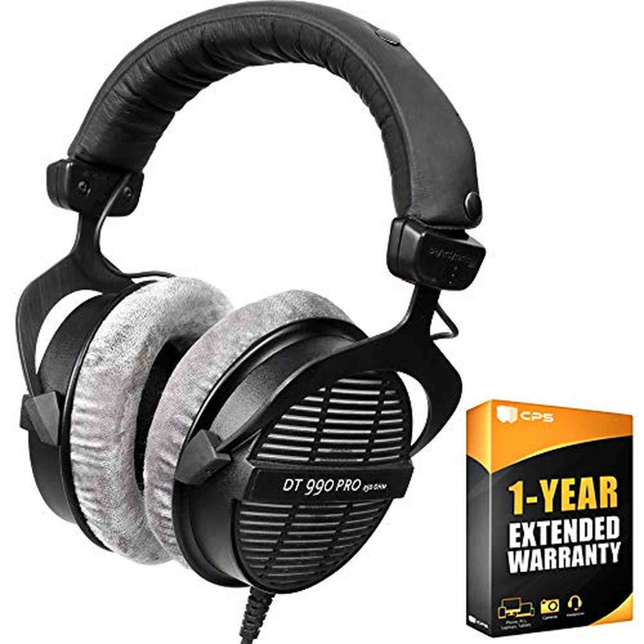 beyerdynamic 459038 DT-990-Pro-250 Professional Acoustically Open Headphones 250 Ohms Bundle with 1 YR CPS Enhanced Protection Pack Beyerdynamic