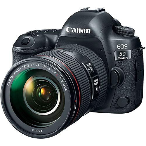 Canon EOS 5D Mark IV DSLR Camera with 24-105mm f/4L II Lens Intl Model Standard Bundle Canon