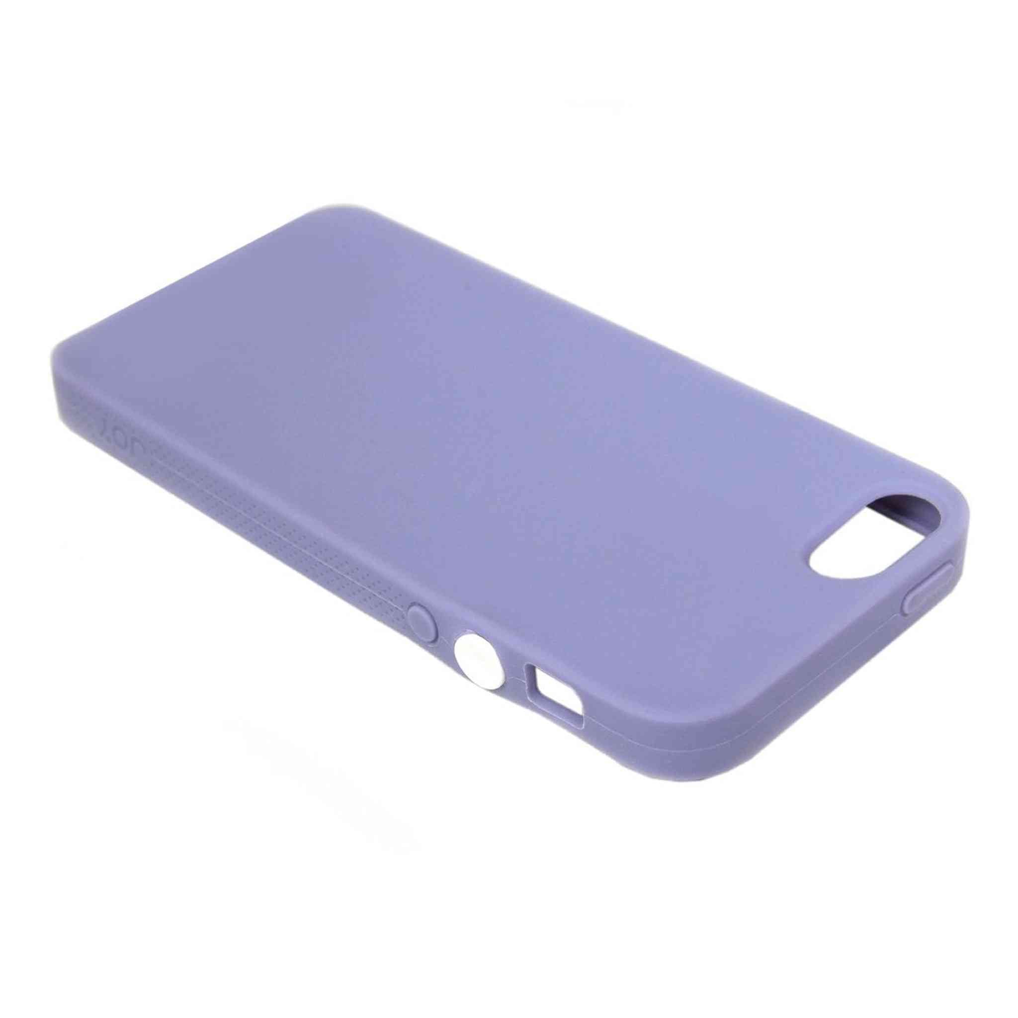 The Joy Factory Jugar Soft Silicone Case with Metal Frame for iPhone5/5S, CSD102 Purple The Joy Factory