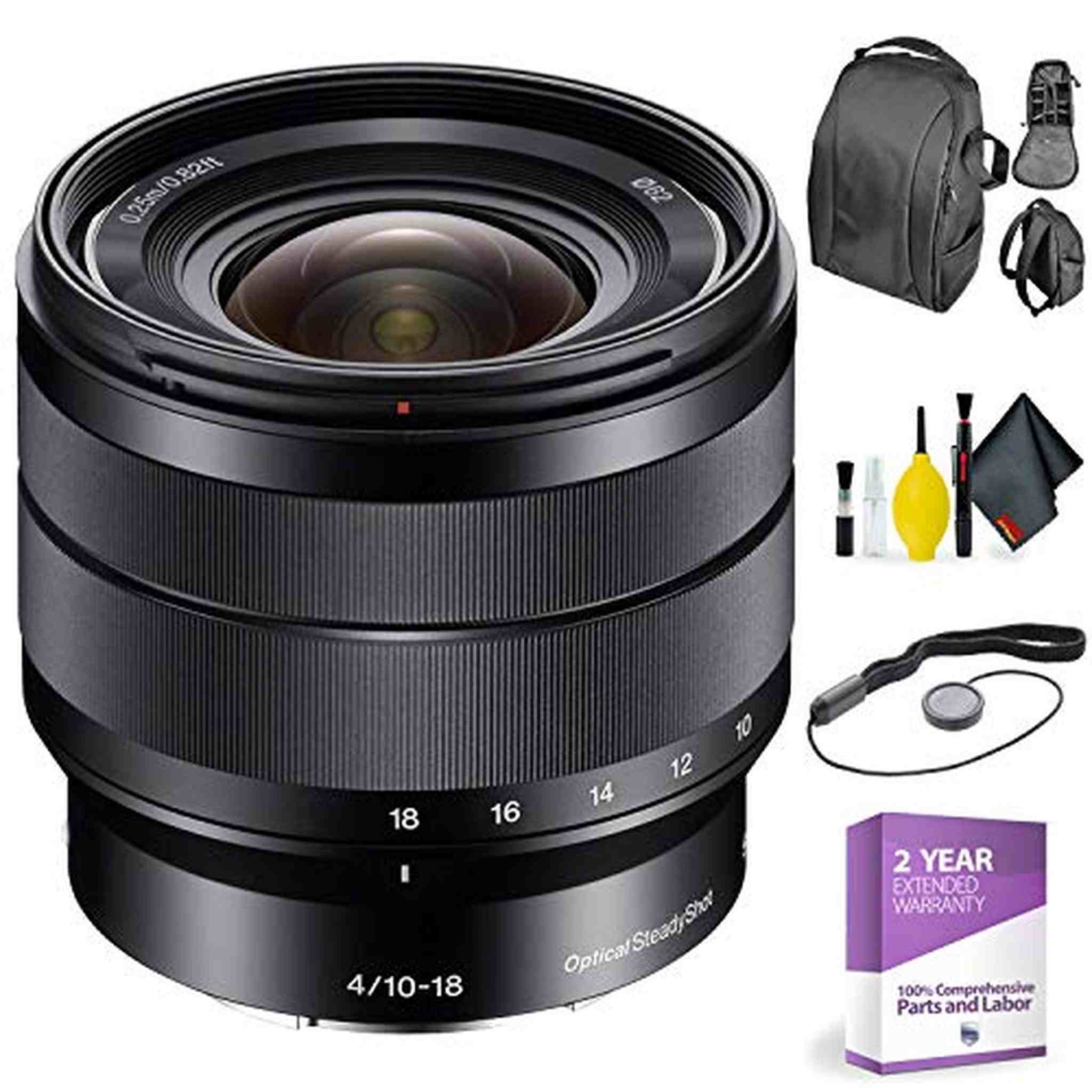 SONY 10-18MM F4 OSS E Lens SEL1018 + Deluxe Lens Cleaning Kit Sony