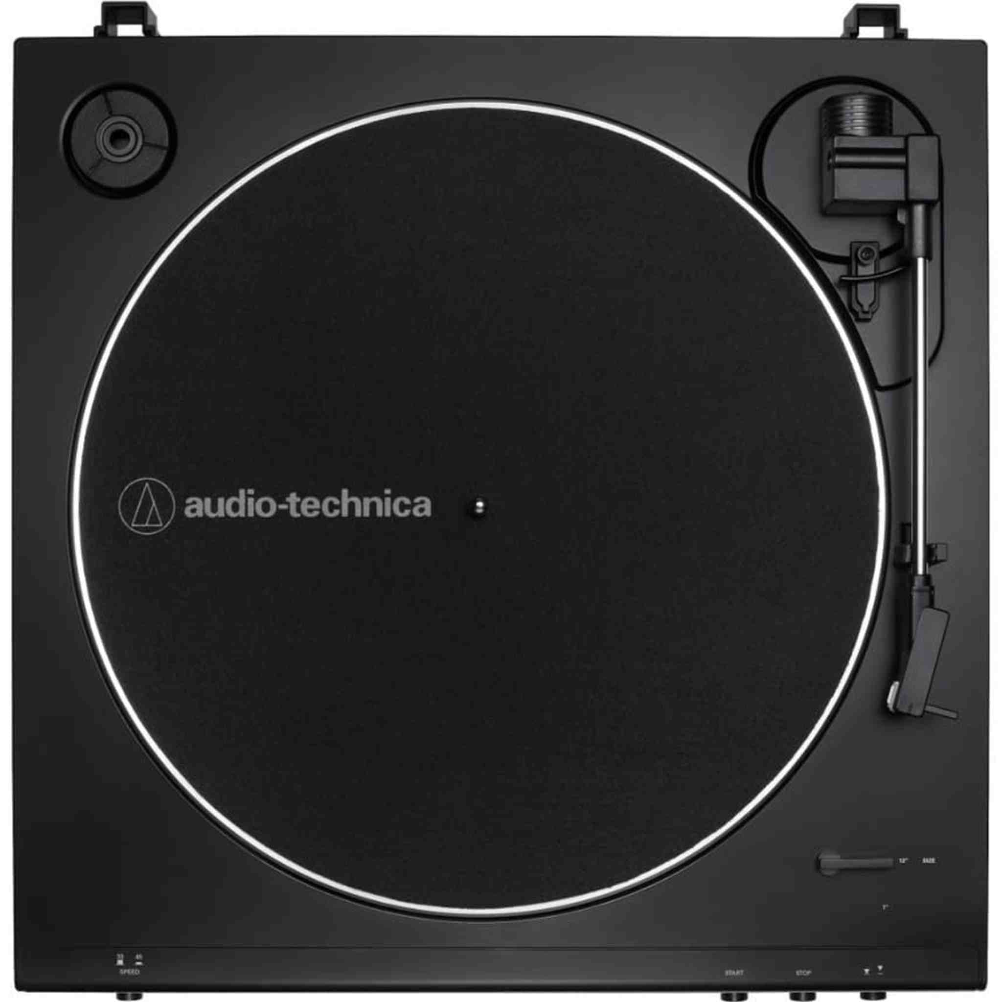 Audio-Technica AT-LP60X-BK Fully Automatic Belt-Drive Stereo Turntable, Black, Hi-Fi, 2 Speed, Dust Cover, Anti-Resonance, Die-Cast Aluminum Platter Audio-Technica