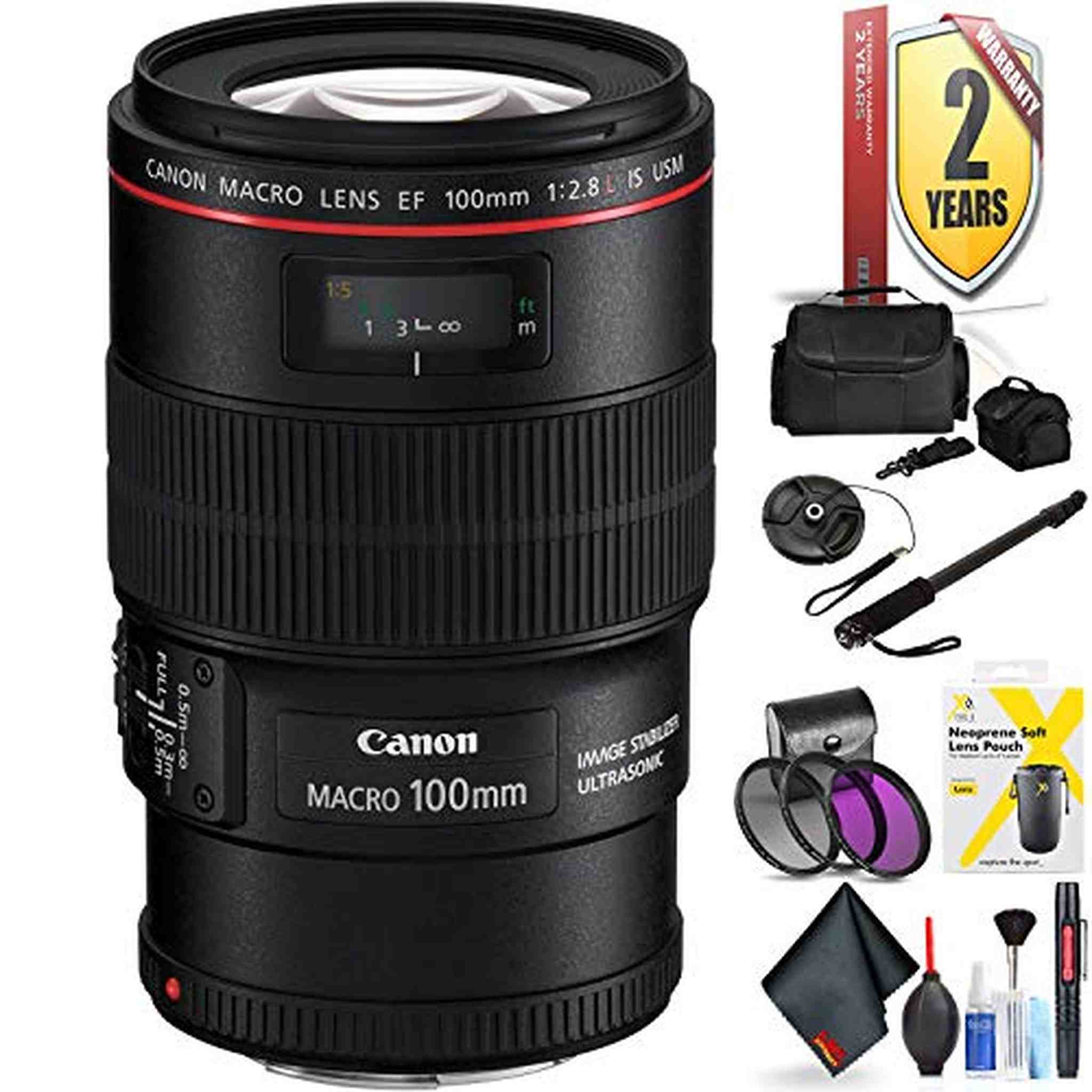 Canon EF 100mm F/2.8L Macro is USM Lens for Canon 6D, 5D Mark IV, 5D Mark III, 5D Mark II, 6D Mark II, 5Dsr, 5Ds, 1Dx, 1 Canon