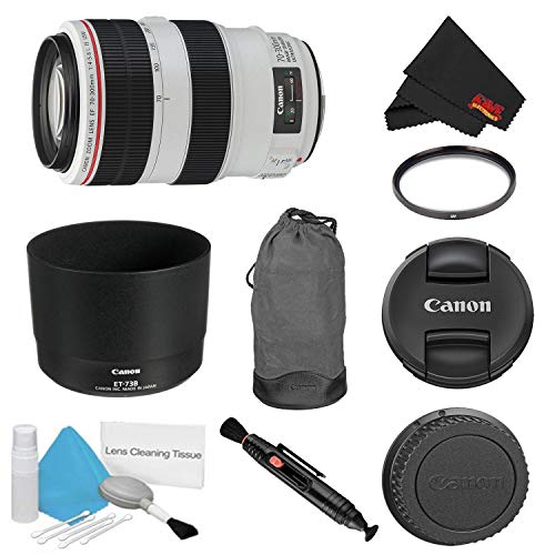 Canon EF 70-300mm f/4-5.6L is USM Lens Bundle w/UV Filter International Model Canon