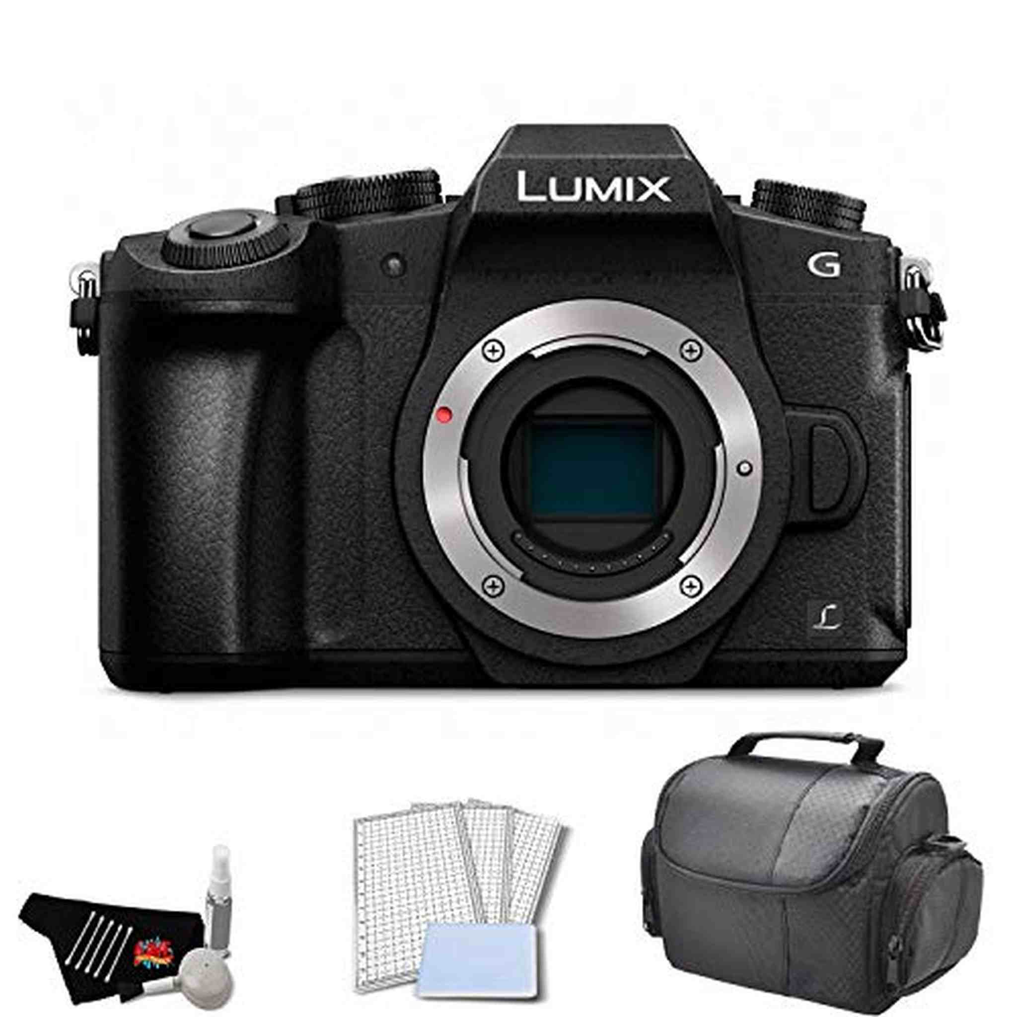 Panasonic Lumix DMC-G85 Mirrorless Micro Four Thirds Digital Camera Body Only Bundle with Carrying Case + LCD Screen P Panasonic