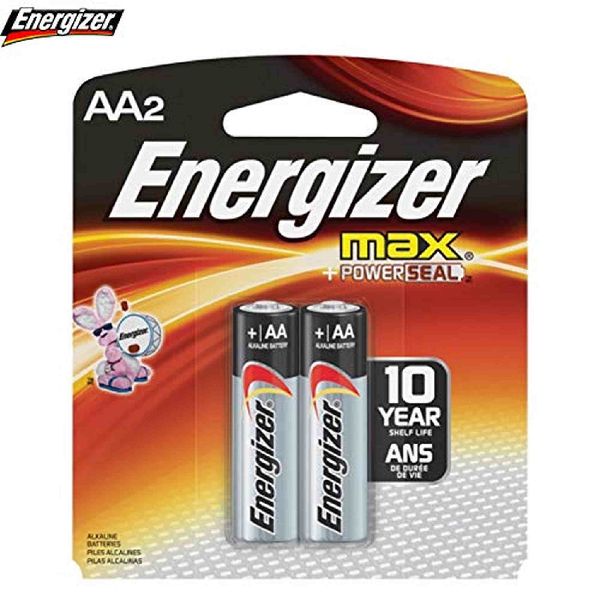 Energizer AA Size Alkaline General Purpose Battery, AA - Alkaline - 1.5 V DC Energizer