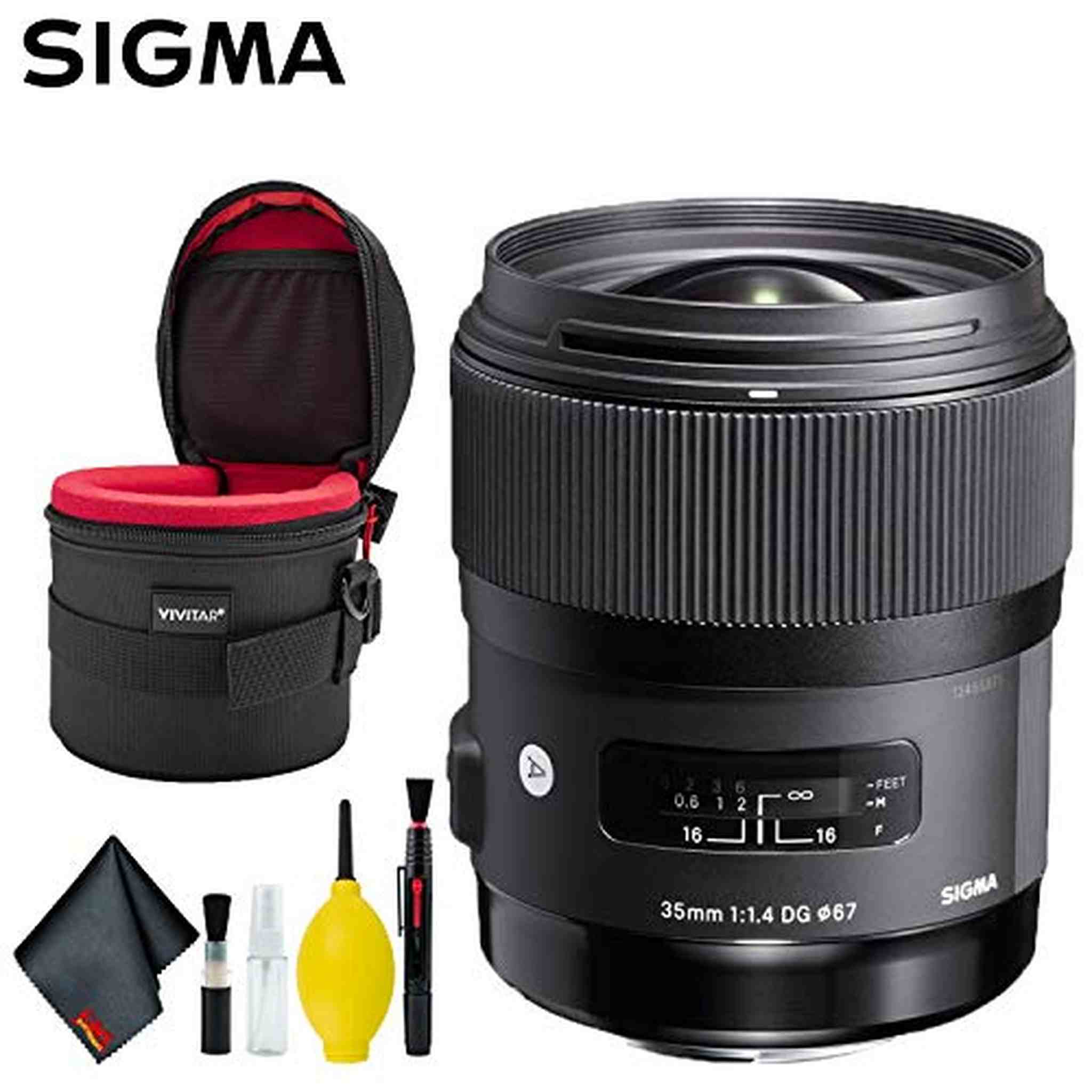 Sigma 35mm f/1.4 DG HSM Art Lens for Canon EF USA Deluxe Bundle V2 Sigma