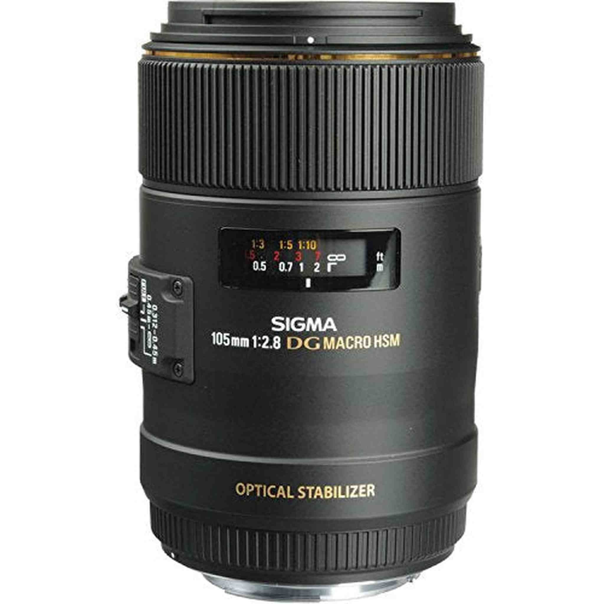 Sigma 105mm f/2.8 EX DG OS HSM Macro Lens for Canon EF Intl Deluxe Bundle Sigma